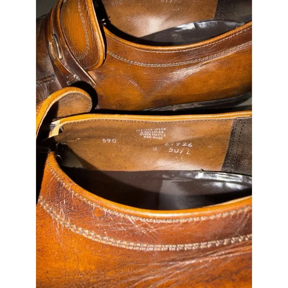 Vintage Jarman Men’s Brown Leather Bit Loafers Slip On Dress Shoes Size 9